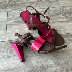 Cole Haan Nike  Air Patent Leather Heeled Sandal